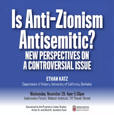 Is Anti-Zionism Antisemitic? New Perspectives on a Controversial Issue